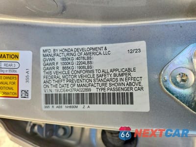 Zdjęcie 13 z 13 samochodu: 2024 ACURA INTEGRA A-SPEC VIN:19UDE4H37RA022899 - miniatura
