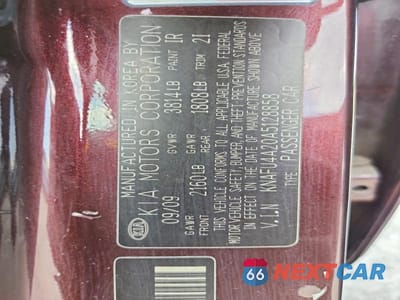 Zdjęcie 12 z 12 samochodu: 2010 KIA FORTE EX VIN:KNAFU4A20A5128858 - miniatura