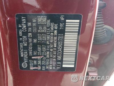 Zdjęcie 12 z 12 samochodu: 2017 HYUNDAI TUCSON SE VIN:KM8J3CA45HU517311 - miniatura