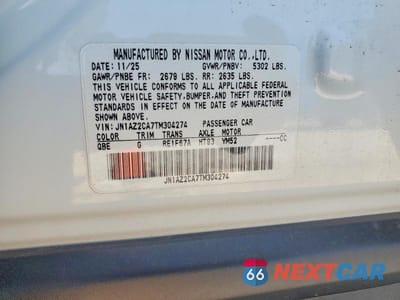 Zdjęcie 13 z 13 samochodu: 2026 NISSAN LEAF SV+ VIN:JN1AZ2CA7TM304274 - miniatura