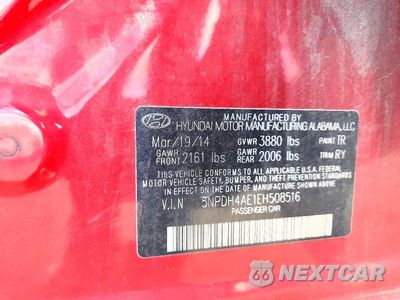 Zdjęcie 13 z 13 samochodu: 2014 HYUNDAI ELANTRA LIMITED VIN:5NPDH4AE1EH508516 - miniatura