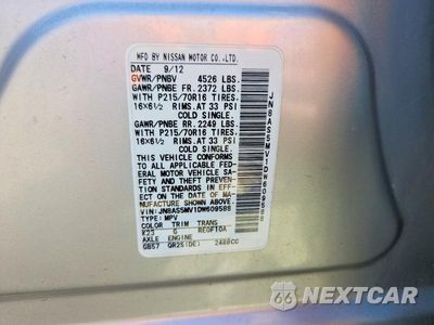 Zdjęcie 13 z 13 samochodu: 2013 NISSAN ROGUE S VIN:JN8AS5MV1DW609588 - miniatura