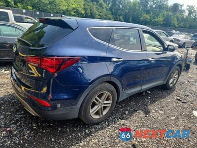 Trzecie zdjęcie samochodu z tyłu: 2018 HYUNDAI SANTA FE SPORT 2.4L VIN:5XYZT3LBXJG507609 - miniatura