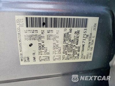Zdjęcie 13 z 13 samochodu: 2021 NISSAN ROGUE SV VIN:5N1AT3BA4MC717553 - miniatura