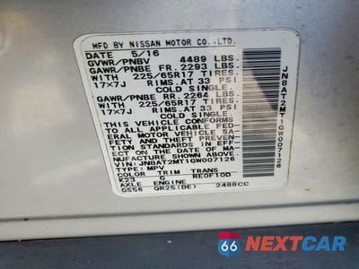 Zdjęcie 12 z 12 samochodu: 2016 NISSAN ROGUE S VIN:JN8AT2MT1GW007126 - miniatura