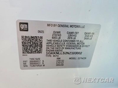 Zdjęcie 14 z 14 samochodu: 2022 GMC ACADIA AT4 VIN:1GKKNLLS2NZ103002 - miniatura