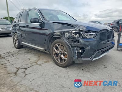 Czwarte zdjęcie samochodu z boku: 2022 BMW X3 SDRIVE30I VIN:5UX43DP05N9J81359 - miniatura