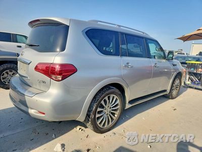 Trzecie zdjęcie samochodu z tyłu: 2016 INFINITI QX80 BASE VIN:JN8AZ2NE3G9124283 - miniatura