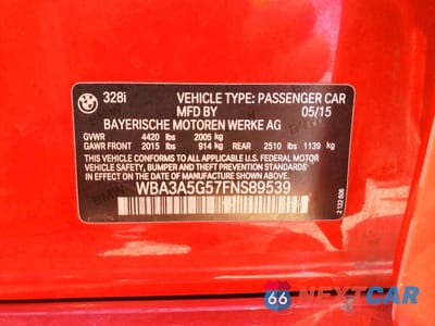 Zdjęcie 13 z 13 samochodu: 2015 BMW 328 I VIN:WBA3A5G57FNS89539 - miniatura