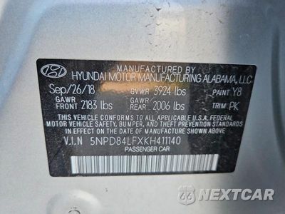 Zdjęcie 12 z 12 samochodu: 2019 HYUNDAI ELANTRA SEL VIN:5NPD84LFXKH411140 - miniatura