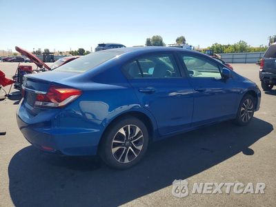 Trzecie zdjęcie samochodu z tyłu: 2013 HONDA CIVIC EX VIN:19XFB2F80DE267889 - miniatura