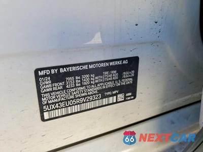 Zdjęcie 13 z 13 samochodu: 2024 BMW X5 XDRIVE50E VIN:5UX43EU05R9V29323 - miniatura