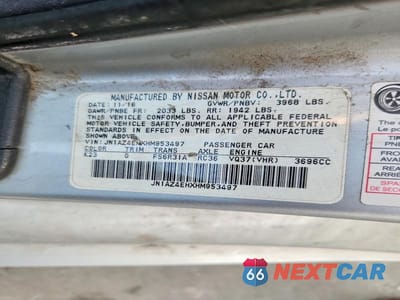 Zdjęcie 12 z 12 samochodu: 2017 NISSAN 370Z BASE VIN:JN1AZ4EHXHM953497 - miniatura