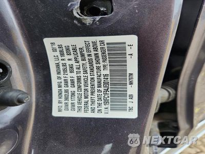Zdjęcie 12 z 12 samochodu: 2018 HONDA CIVIC TOURING VIN:19XFC1F94JE001416 - miniatura