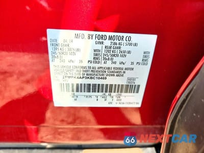 Zdjęcie 13 z 13 samochodu: 2019 FORD EDGE ST VIN:2FMPK4AP3KBC10469 - miniatura