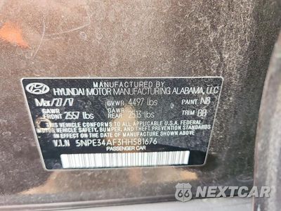 Zdjęcie 13 z 13 samochodu: 2017 HYUNDAI SONATA LIMITED VIN:5NPE34AF3HH581676 - miniatura