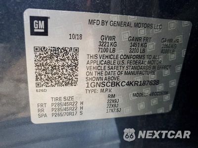 Zdjęcie 14 z 14 samochodu: 2019 CHEVROLET TAHOE C1500 LT VIN:1GNSCBKC4KR187638 - miniatura