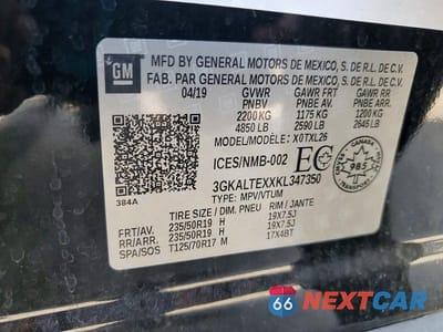 Zdjęcie 13 z 13 samochodu: 2019 GMC TERRAIN SLE VIN:3GKALTEXXKL347350 - miniatura