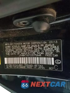 Zdjęcie 12 z 12 samochodu: 2013 LEXUS ES 350 VIN:JTHBK1GG1D2075648 - miniatura