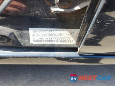 Zdjęcie 12 z 12 samochodu: 1999 HONDA ACCORD EX VIN:JHMCG5654XC026374 - miniatura