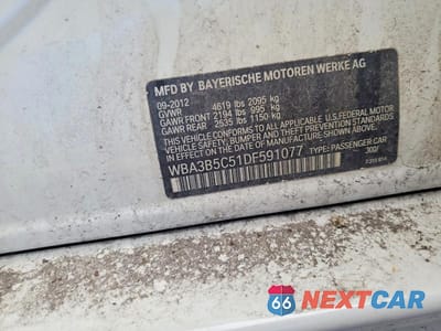 Zdjęcie 12 z 12 samochodu: 2013 BMW 328 XI SULEV VIN:WBA3B5C51DF591077 - miniatura