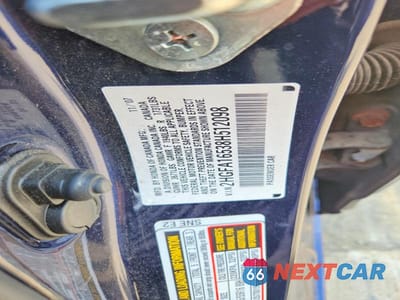 Zdjęcie 12 z 12 samochodu: 2008 HONDA CIVIC LX VIN:2HGFA16538H512098 - miniatura