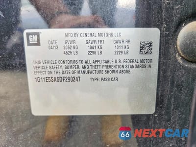 Zdjęcie 12 z 12 samochodu: 2013 CHEVROLET MALIBU 2LT VIN:1G11E5SA6DF290247 - miniatura