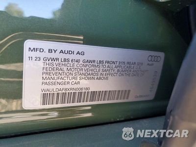 Zdjęcie 13 z 13 samochodu: 2024 AUDI A8 L VIN:WAULDAF8XRN006180 - miniatura