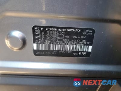 Zdjęcie 13 z 13 samochodu: 2019 MITSUBISHI ECLIPSE CROSS ES VIN:JA4AT3AA5KZ013811 - miniatura