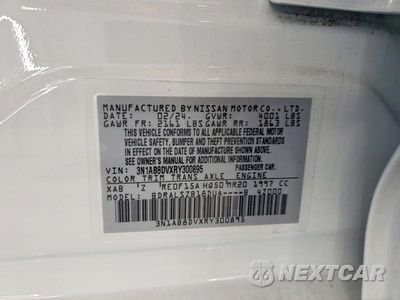 Zdjęcie 12 z 12 samochodu: 2024 NISSAN SENTRA SR VIN:3N1AB8DVXRY300895 - miniatura
