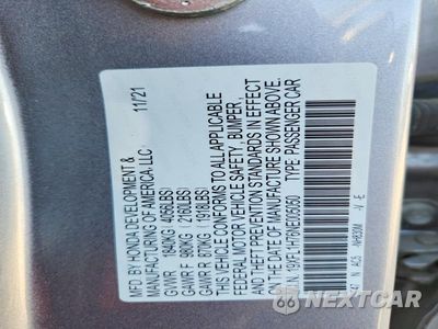 Zdjęcie 13 z 13 samochodu: 2022 HONDA CIVIC EXL VIN:19XFL1H76NE005050 - miniatura