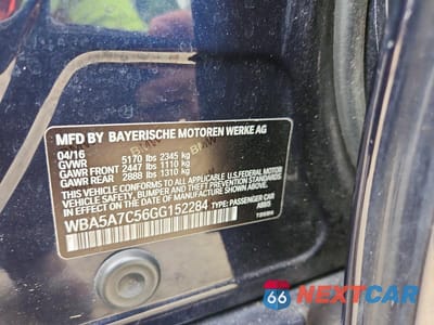 Zdjęcie 12 z 12 samochodu: 2016 BMW 528 XI VIN:WBA5A7C56GG152284 - miniatura
