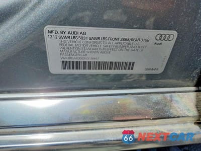 Zdjęcie 12 z 12 samochodu: 2013 AUDI A8 L QUATTRO VIN:WAURGAFD0DN019947 - miniatura
