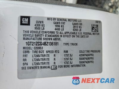 Zdjęcie 13 z 13 samochodu: 2011 GMC SIERRA C2500 HEAVY DUTY VIN:1GT21ZCG4BZ136181 - miniatura