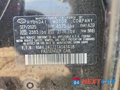 Zdjęcie 12 z 12 samochodu: 2026 HYUNDAI SONATA HYBRID BLUE VIN:KMHL24JJ2TA143418 - miniatura
