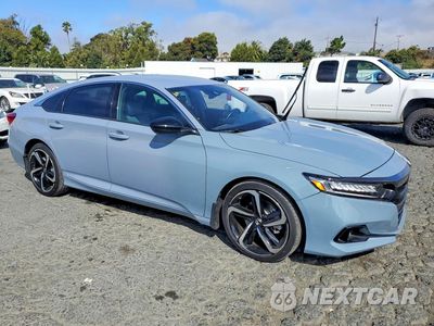 Czwarte zdjęcie samochodu z boku: 2022 HONDA ACCORD SPORT VIN:1HGCV1F32NA121086 - miniatura