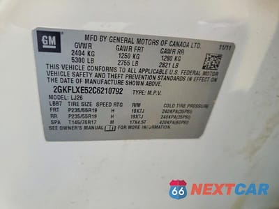 Zdjęcie 13 z 13 samochodu: 2012 GMC TERRAIN SLT VIN:2GKFLXE52C6210792 - miniatura