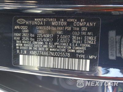 Zdjęcie 13 z 13 samochodu: 2022 HYUNDAI NEXO BLUE VIN:KM8J74A67NU025578 - miniatura