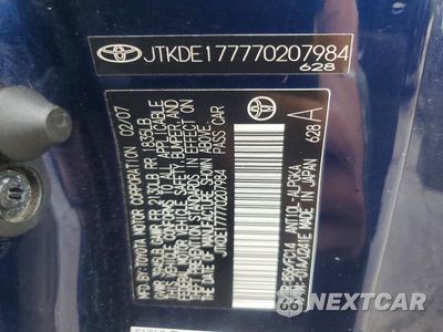 Zdjęcie 12 z 12 samochodu: 2007 SCION TC BASE VIN:JTKDE177770207984 - miniatura