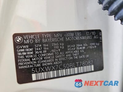 Zdjęcie 13 z 13 samochodu: 2011 BMW X3 XDRIVE35I VIN:5UXWX7C50BLT78082 - miniatura