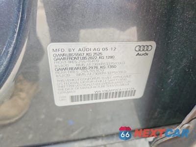 Zdjęcie 13 z 13 samochodu: 2012 AUDI Q5 PREMIUM PLUS VIN:WA1DKAFP2CA113124 - miniatura