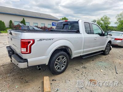 Trzecie zdjęcie samochodu z tyłu: 2016 FORD F150 SUPER CAB VIN:1FTEX1CP1GKF10971 - miniatura