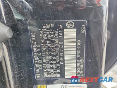 Zdjęcie 12 z 12 samochodu: 2007 TOYOTA CAMRY LE VIN:4T1BE46K87U156716 - miniatura