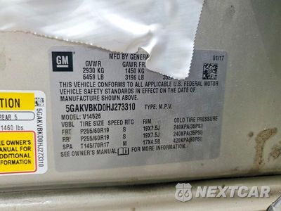 Zdjęcie 13 z 13 samochodu: 2017 BUICK ENCLAVE VIN:5GAKVBKD0HJ273310 - miniatura