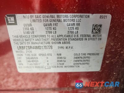 Zdjęcie 14 z 14 samochodu: 2021 BUICK ENVISION AVENIR VIN:LRBFZSR44MD170778 - miniatura