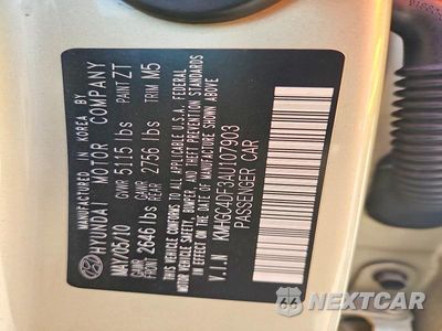 Zdjęcie 12 z 12 samochodu: 2010 HYUNDAI GENESIS 4.6L VIN:KMHGC4DF3AU107903 - miniatura