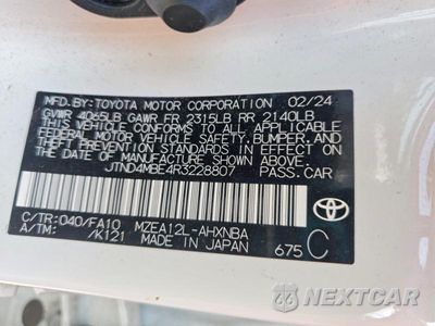 Zdjęcie 12 z 12 samochodu: 2024 TOYOTA COROLLA HATCHBACK SE VIN:JTND4MBE4R3228807 - miniatura