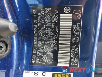Zdjęcie 12 z 12 samochodu: 2014 TOYOTA PRIUS V THREE VIN:JTDZN3EU3E3318674 - miniatura