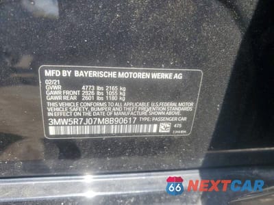 Zdjęcie 12 z 12 samochodu: 2021 BMW 330XI VIN:3MW5R7J07M8B90617 - miniatura