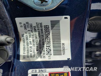 Zdjęcie 13 z 13 samochodu: 2009 HONDA CIVIC LX-S VIN:2HGFA16659H528989 - miniatura